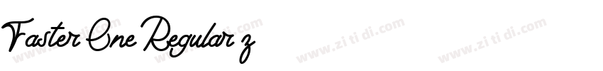 Faster One Regular_z字体转换